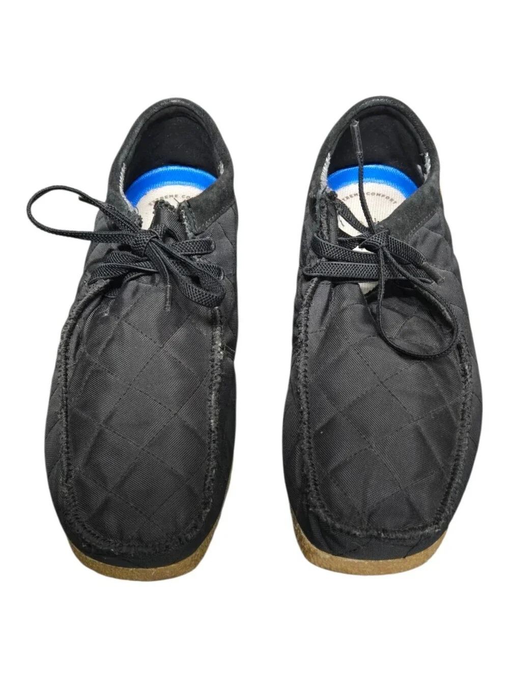 Clarks Men's Shacre II Step Shoes Black Quilted Upper Sz 11 Mens